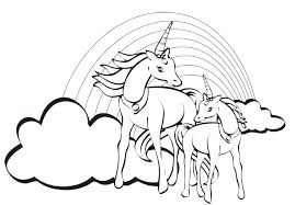 Cute unicorn coloring pages 9 sheets images pictures hallucina. Coloring Pages Unicorn Rainbow Coloring And Drawing