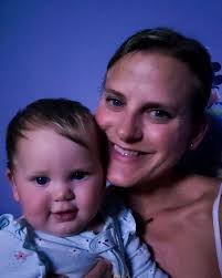 This little sugar took her first steps yesterday! . She got two in before  she fell but her big sis and I got to see it happen 💕 . She'll be 9