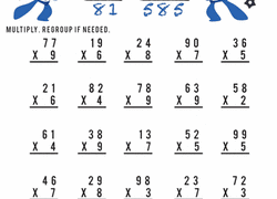 When it's time to move on to multiplication from addition and subtraction, students are often challenged by the prospect of memorizing these facts. 4th Grade Multiplication Worksheets Free Printables Education Com