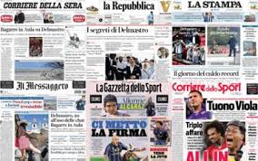 Trend Google: prime pagine quotidiani