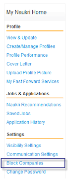Always use dear to start your address. How To Block A Particular Company From Viewing My Naukri Com Profile Or Any Of My Details Quora