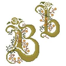 This is the new ebay. Printed Cross Stitch Pattern Monogram B Coricamo