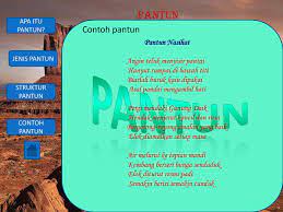 Pantun adalah karya sastra indonesia yang pada kesempatan ini, soal meminta kita untuk menyajikan contoh pantun tentang gotong royong. Apa Itu Pantun Pantun Adalah Salah Satu Jenis Puisi Lama Terdiri Dari 4 Baris Bersajak A B A B Ppt Download