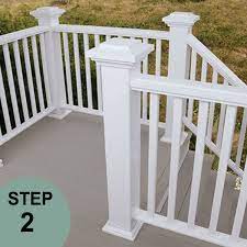 Composite balusters, round or square aluminum balusters, cable and glass. Reserve Rail Packs By Azek The Deck Store