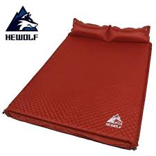 Hewolf Sleeping Self Inflating Mat Inflatable Pad Air Mattress Foam Damp Proof Double Mattress In The Tent For Camping Pad Double Mattress Air Mattress Camping