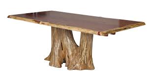 Coffee tables table wood log tree stump furniture pin on ｈｏｍｅ ｄｅｃｏｒ ｉｄｅａｓ 8 unique your guests will natural hollow by bigassslabs rustic reclaimed barkeaterlake com. Loon Peak Guisborough 42 Cedar Solid Wood Pedestal Dining Table Wayfair