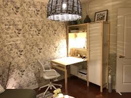 Every table is unique, with varying grain pattern and natural color shifts that are part of the charm of wood. Office Area Folding Table Chair After Desk In Living Room Ikea Folding Table Desks For Small Spaces