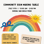 ArtReach Pride Rally Sign Making — Fabulous Hillcrest