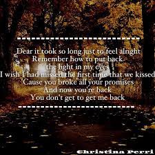 Christina Perri Jar Of Hearts Quote I Love Her Lyrics 3 Heart Quotes Pretty Words Me Quotes