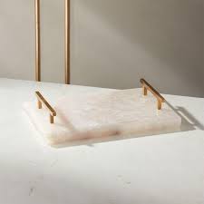 Check spelling or type a new query. Rectangle Rose Quartz Brass Handles Tray