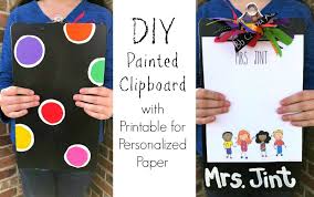I've give them to teachers, homeschooling moms, and friends that run businesses at home, and they've always loved them! Diy Painted Clipboard With Personalized Paper For Teachers Laura Kelly S Inklings