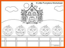 Use the color version as a slideshow on a projector or as an ipad book. Five Little Pumpkins Song And Coloring Page Kiboomu Kids Songs Pumpkin Coloring Pages Halloween Preschool Five Little Pumpkins