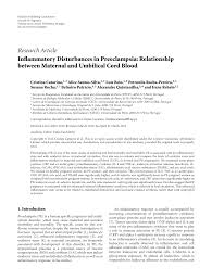 Inflammatory Disturbances In Preeclampsia Relationship