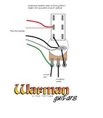 The first element is symbol that indicate electric element in the circuit. How To Wire A Push Pull Pot For Coil Tapping A Humbucker Warman Guitars