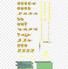Ikachu Db Sprites Pikachu Sprite Sheet Png Image With Transparent Background Png Free Png Images Pikachu Sprite Free Png Sprite