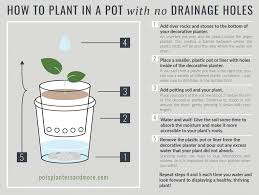 You need to water tiny amounts fairly often. How To Plant In A Pot With No Drainage Holes Pots Planters More Drainage Indoor Plant Care Plants