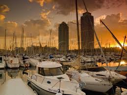 Port Olimpic Barcelona Spain Photographic Print Alan Copson Art Com Spain Barcelona Architecture Barcelona