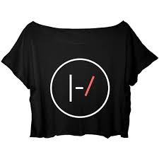 asa womens crop top twenty one pilots t shirt minimalist