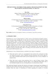 Choose your coffee with the mere touch of a button. Pdf Opportunities And Threats Regarding The Development Of The Franchising Business Model In Croatia