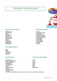 Summer Holiday Speaking Activity Speaking Activities Speaking Activities English Writing Skills