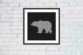 Check spelling or type a new query. Bear Cross Stitch Pattern Black White Graphic By Tango Stitch Creative Fabrica