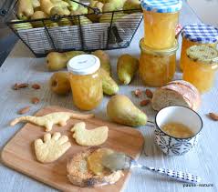 Confiture Poires Amandes Effilees Le Blog Culinaire Pause Nature Confiture De Poire Poire Amande Confiture
