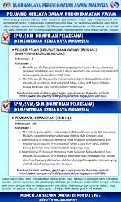 Jawatan kosong kementerian kerja raya malaysia 2020. Iklan Jawatan Kosong Kementerian Kerja Raya Malaysia Kerja Kosong Kerajaan