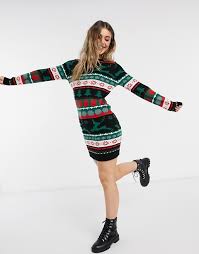 You will find lots of christmas sweater dresses with fashion designs and good prices. Brave Soul Fairisle Christmas Jumper Dress Gabinetecivil Al