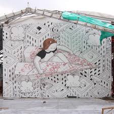 New Wall By Millo Dream Until Your Dreams Come True Cultural Centre Of Nanchang This Building Was Part Of The O Street Art Graffiti Street Art Mural Art