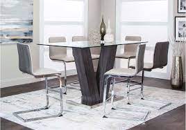 Seats are taller too, though they must maintain the same amount of space between the tabletop and. Lacks Axel 7 Pc Modern Counter Height Dining Set