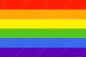 Reykjaviks zu seinem treffen mit islands präsident guðni jóhannesson fuhr, sah er am straßenrand eine armada aus regenbogenflaggen. Regenbogenflaggen Symbol Einfacher Flacher Stil Keine Effekte Stock Vektorgrafi Crushpixel
