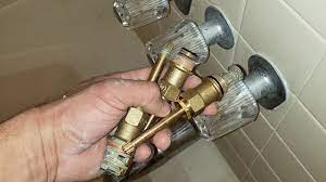 Delta t14464 tub and shower faucet for parts or repair. How To Repair Replace 3 Handle Shower Valve Youtube