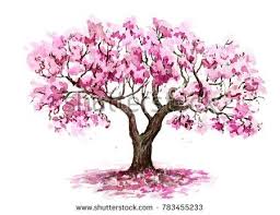 Stock Photo The Sakura Tree Hand Drawn Watercolor Sketch 783455233 Sketches Of Cherry Blossom Cherry Blossom Art Sakura Tree Cherry Blossom Tree Tattoo