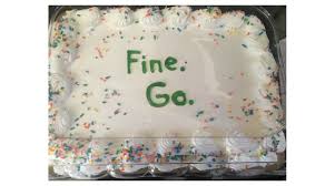 Did they have to put hard work in quotes, or okay, what's the big idea here? 12 Farewell Cakes That Ll Make You Lol While Saying Goodbye