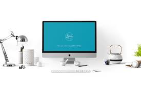 Free Photoshop Mockup Of Stylish Workspace With Apple Imac This Is A Downloadable Free Psd File Brought To You By Imac Photoshop Mockup Free Photoshop Mockup