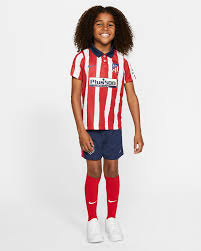 Club atlético de madrid, s.a.d., commonly referred to as atlético de madrid in english or simply as atlético or atleti, is a spanish professional football club based in madrid, that play in la liga. Atletico De Madrid 2020 21 Home Younger Kids Football Kit Nike Ae