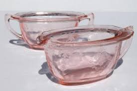 Dressing wrapped in turkey with gravy on top. Pink And Green Depression Glass