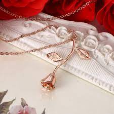 Gmai Vintage Rose Flower Pendant Necklace Lovers Birthday Friendship Jewelry Gift Rose Gold Click On The Image Jewelry Gifts Rose Jewelry Friendship Jewelry