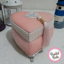Pin By Debra Byrd On Tesbih Kutu Modelleri Fabric Boxes Diy Box Chic Pink