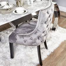 Grey Tufted Back Dining Chair Picture Perfect Home In 2020 Dining Chairs Luxury Dining Chair Velvet Dining Chairs