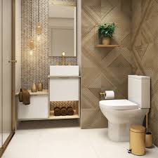 Banheiro Clean Com Porcelanato De Madeira Banheiro Banheiros Modernos Ideias Para Casas De Banho