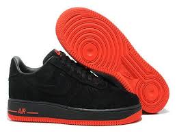 Nike Air Force 1 Suede Black Red Google Search Nike Air Force Ones Nike Air Air Force One Shoes