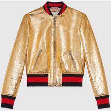 Gucci Crackle Leather Bomber Jacket Leather Bomber Jacket Bomber Jacket Real Leather Jacket