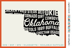 You don't need to hire a professional designer, since designevo empowers you to make a perfect tornado logo design in minutes. Oklahoma State Design Svg Design For Cricut Silhouette 32140 Svgs Design Bundles