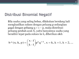Soal dan pembahasan peluang tingkat smpsederajat contoh 1 pada pelemparan satu buah dadu hanya ada 2 kemungkinan mata dadu yang. Distribusi Binomial Negatif Dan Geometrik Ppt Download