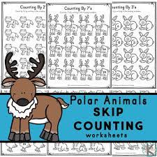 Will start practicing simple skip counting. Free Polar Animals Skip Counting Worksheets