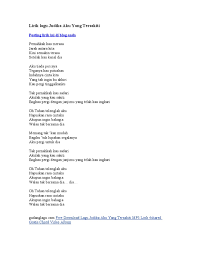 List download link lagu mp3 download lagu dadali cinta yang tersakiti, last update 2021. Lirik Lagu Judika Aku Yang Tersakiti