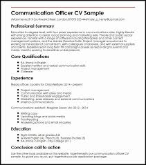 Resume Language Skills Example New Munication Ficer Cv Sample Myperfectcv Resume Skills Resume Examples Job Resume Examples