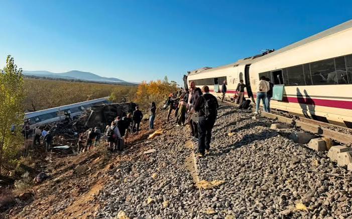 Spain train crash: At least 10 feared dead after collision in Toledo province