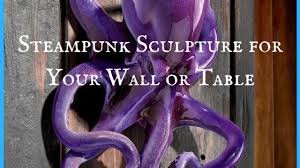 This piece of art looks like it was created in the fantasy world of steampunk. Steampunk Sculpture For Your Wall Or Table From Design Toscano